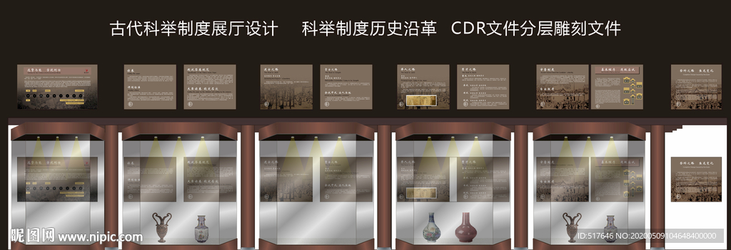 古代科举制度 科举展厅文化墙
