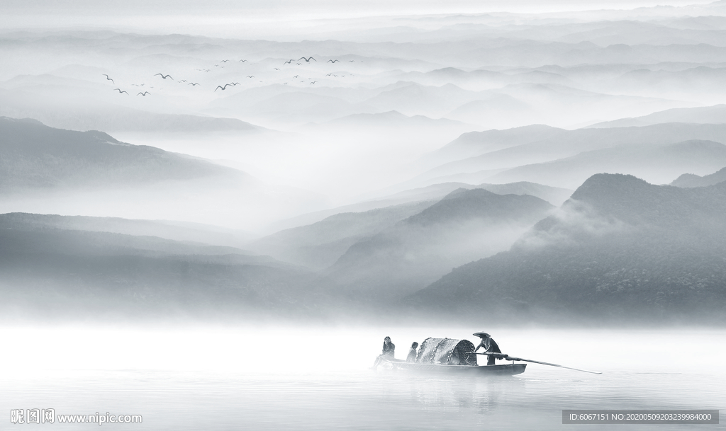 新中式山水画