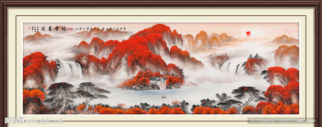 鸿运当头国画