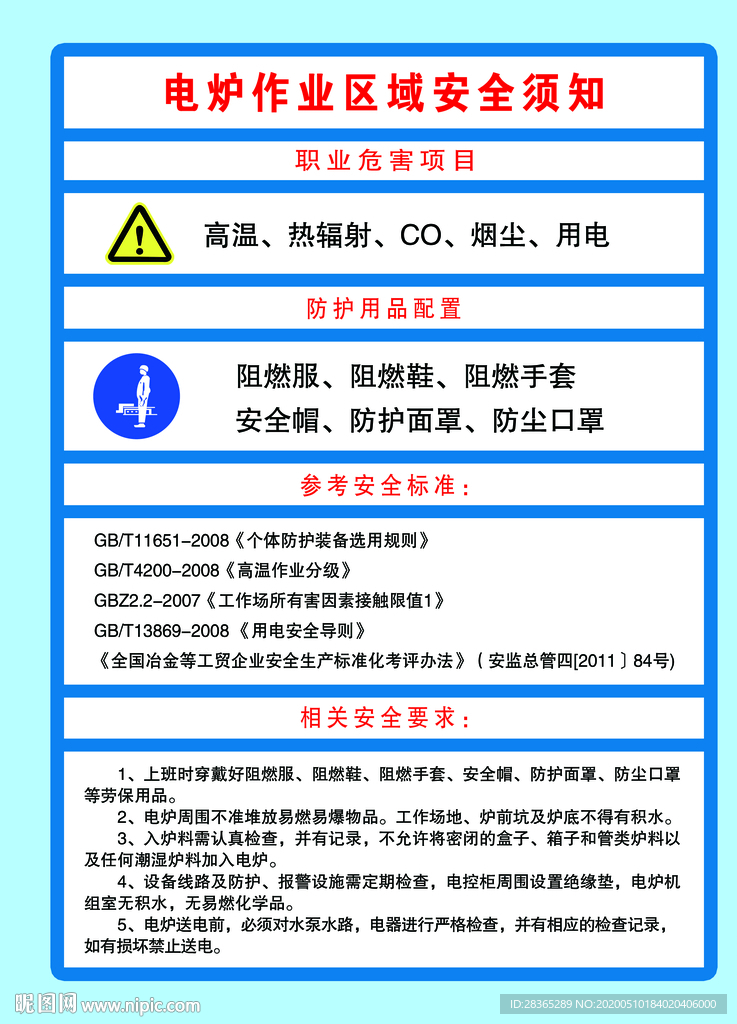 电炉作业区域安全须知