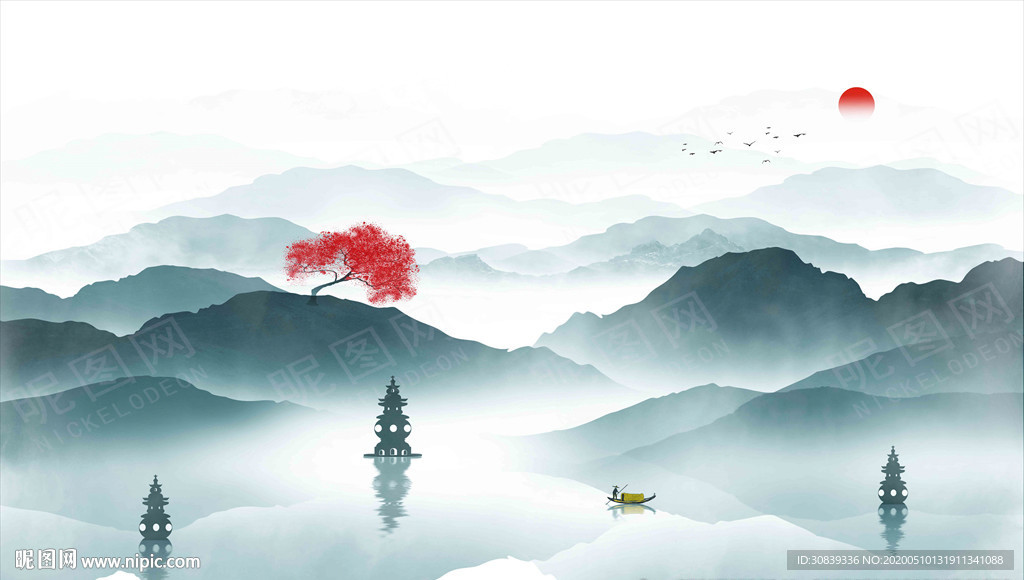 三潭印月 水墨西湖