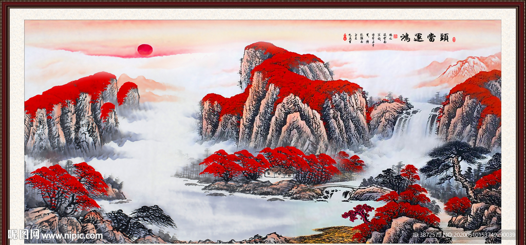 鸿运当头国画