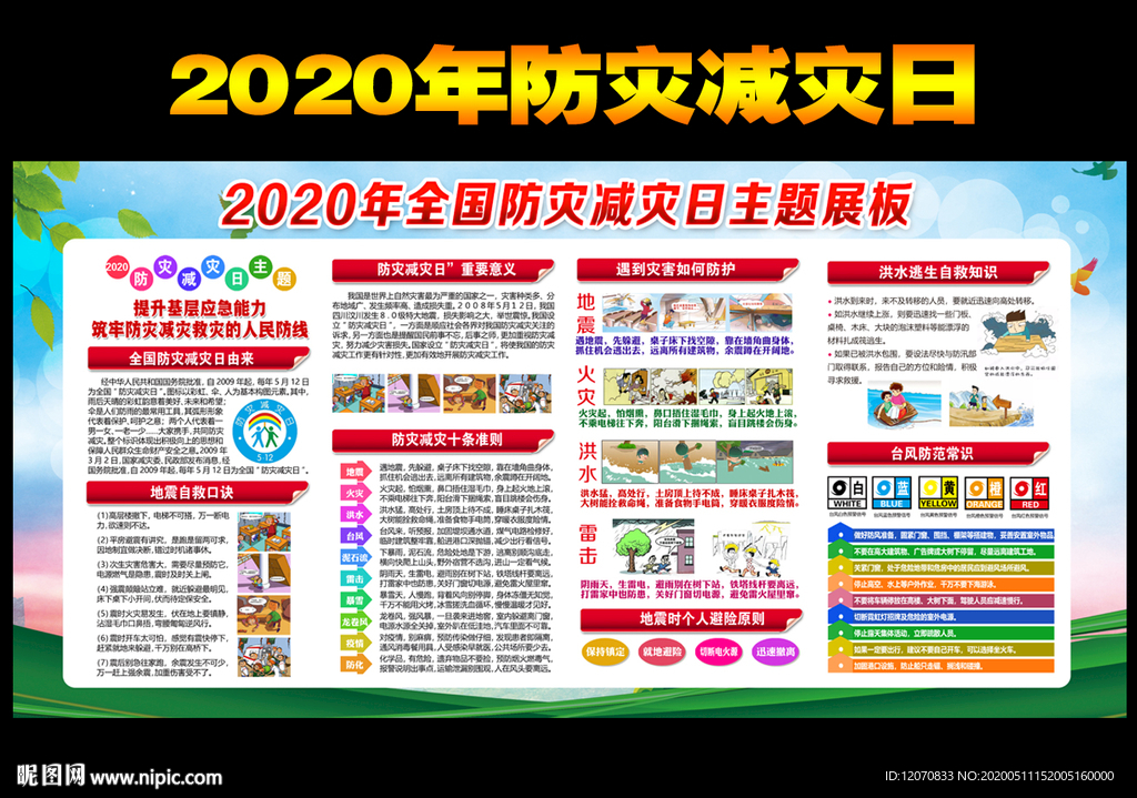 防灾减灾宣传展板