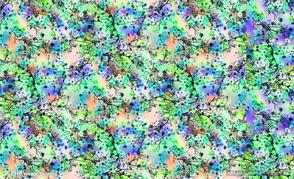 彩色树枝