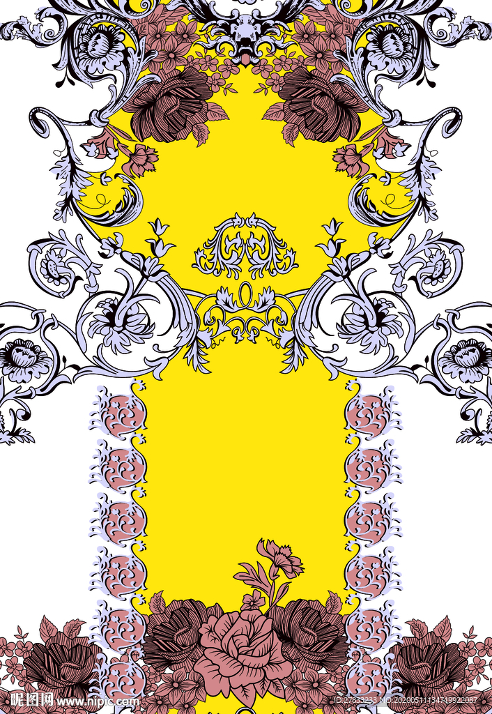 腰果花 名族风 底纹 佩利斯