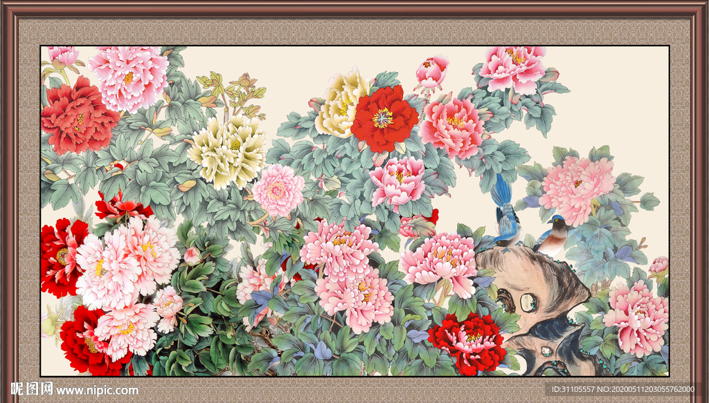 国画牡丹