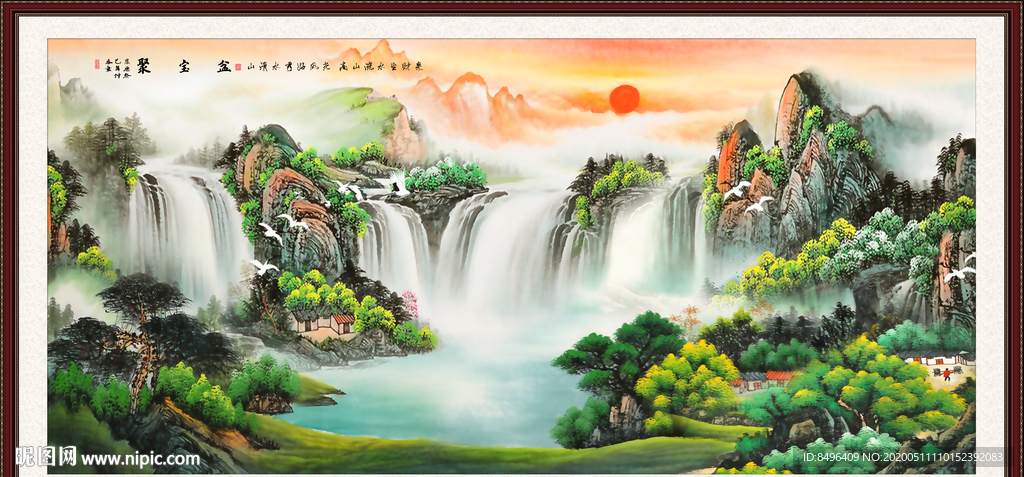 山水画国画山水画