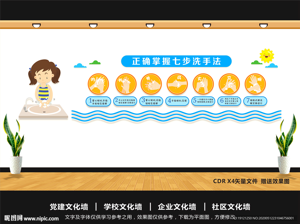 幼儿园七步洗手法