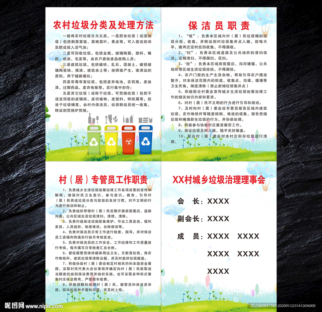 农村垃圾分类管理制度