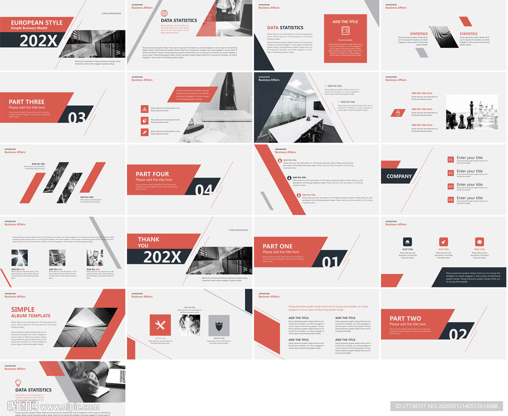 通用欧美大气杂志风ppt模板