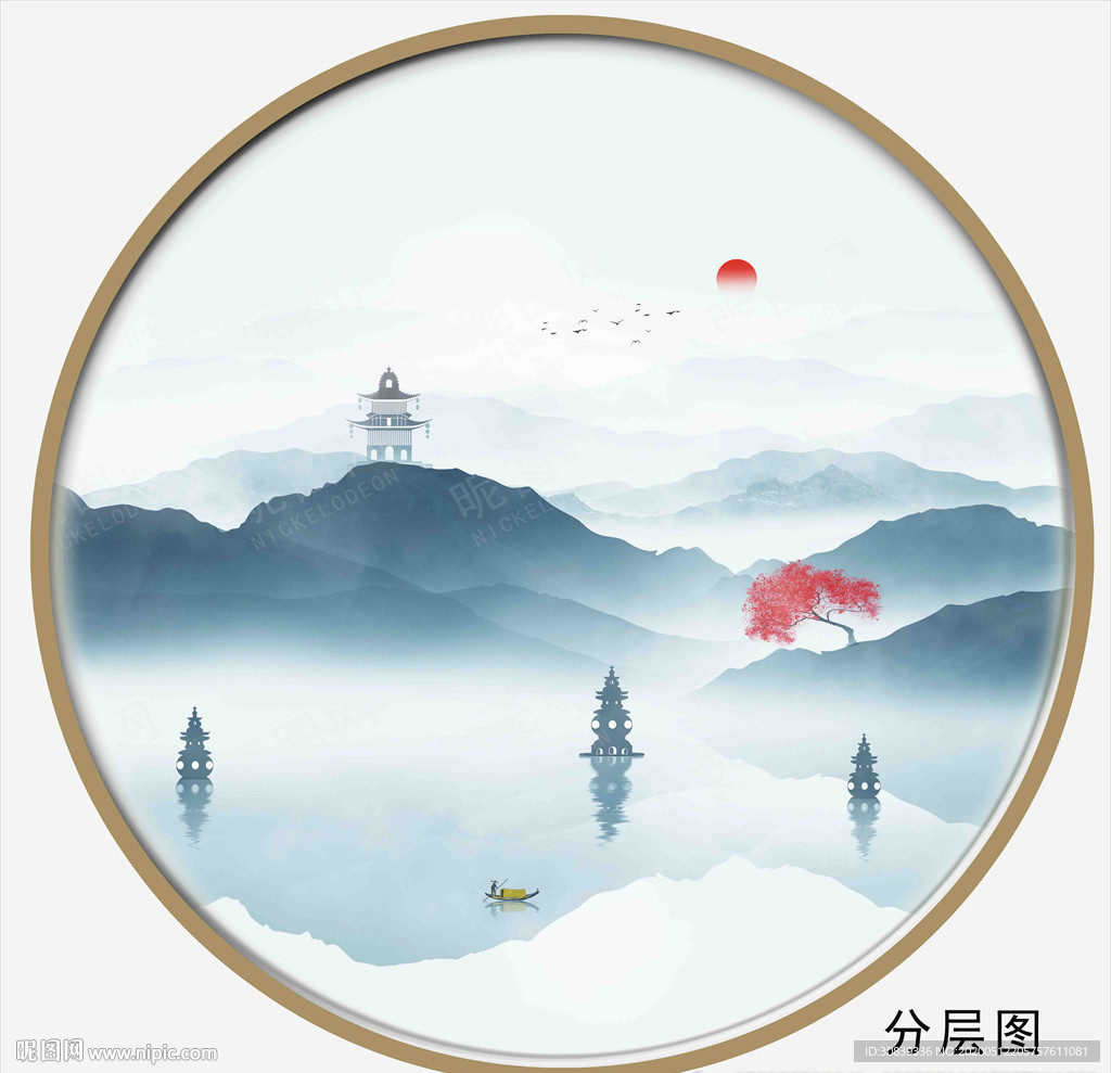 酒店客厅挂画