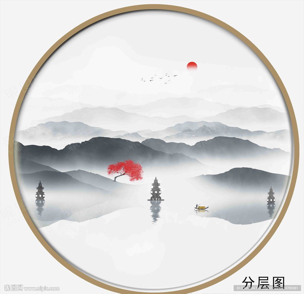 意境山水画