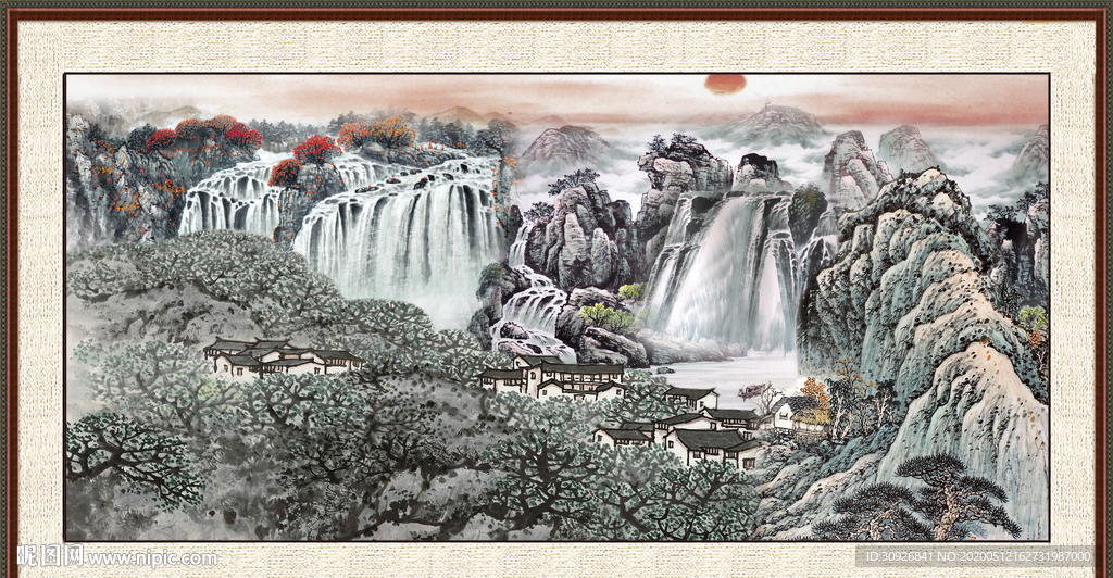 巨幅山水画