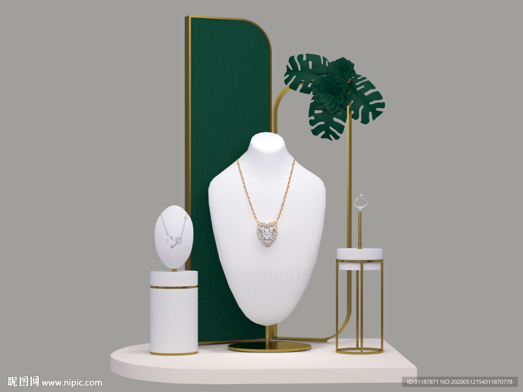 珠宝橱窗展台道具