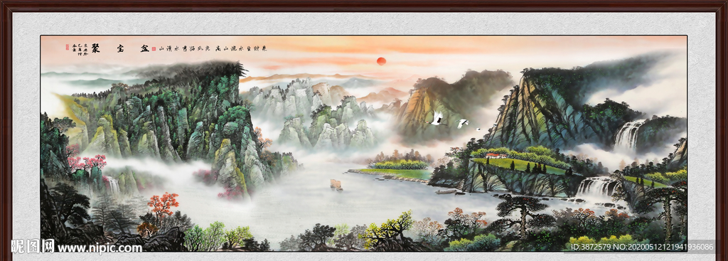 山水画国画山水画
