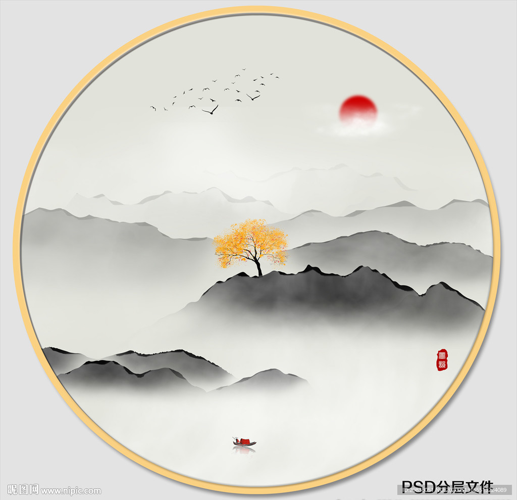 意境山水画