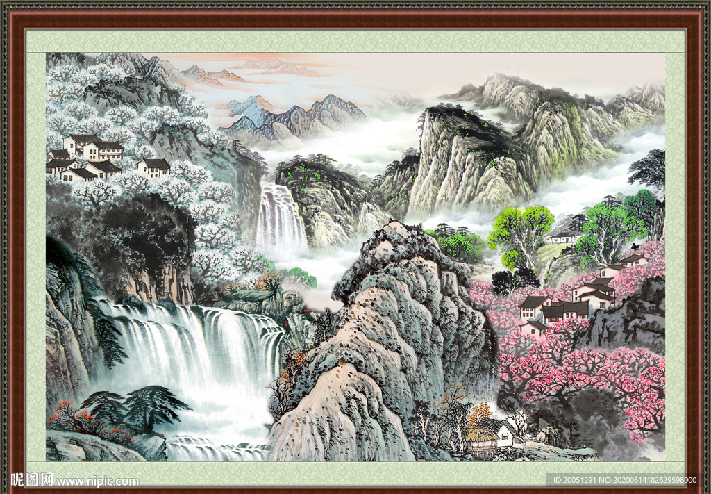 山水画 水墨山水画 意境山水画