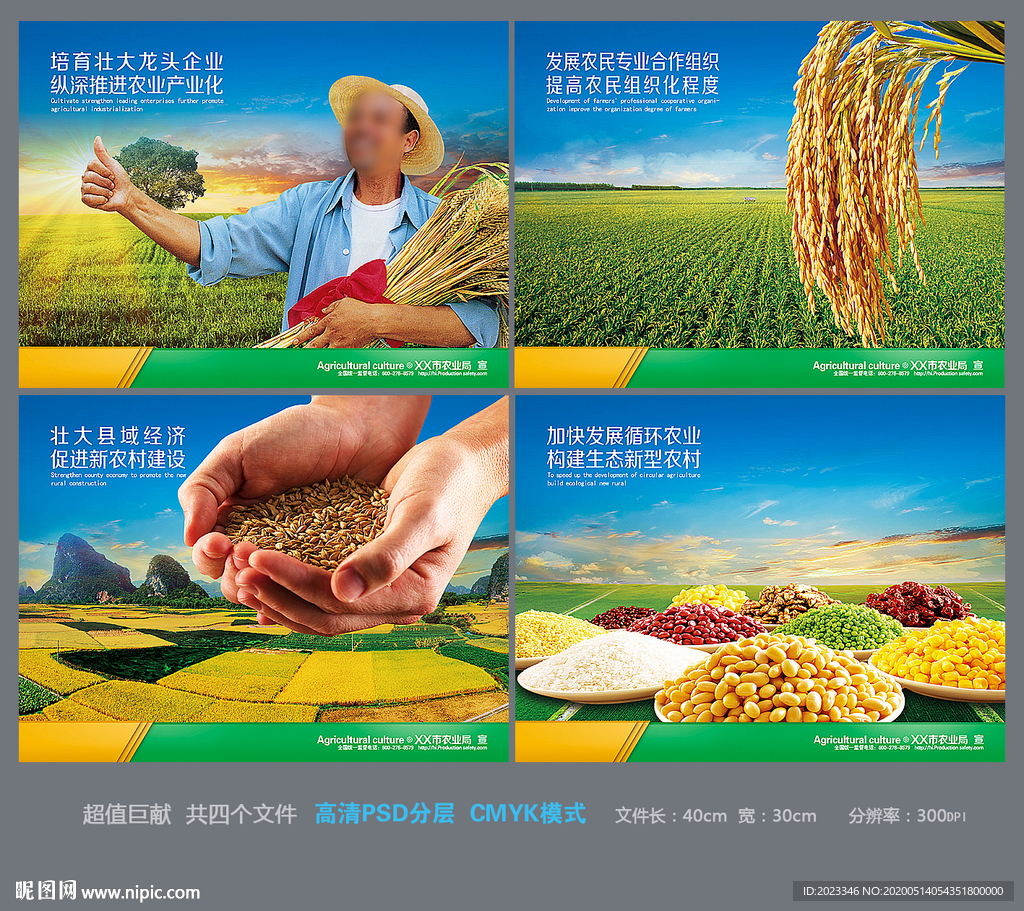 新农村展板