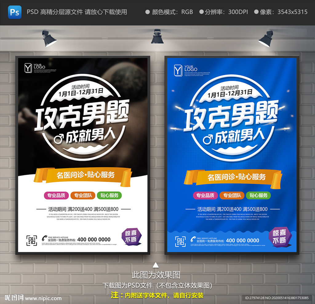男科广告 男科海报