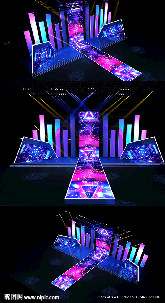 时尚动感舞台3DMAX模型