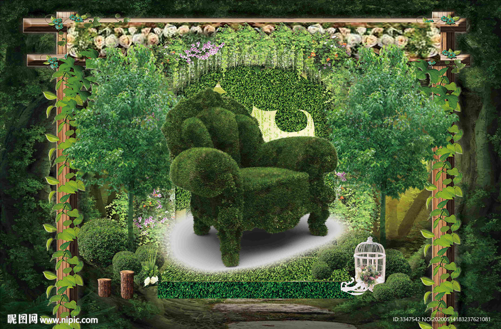 绿色世家 背景画