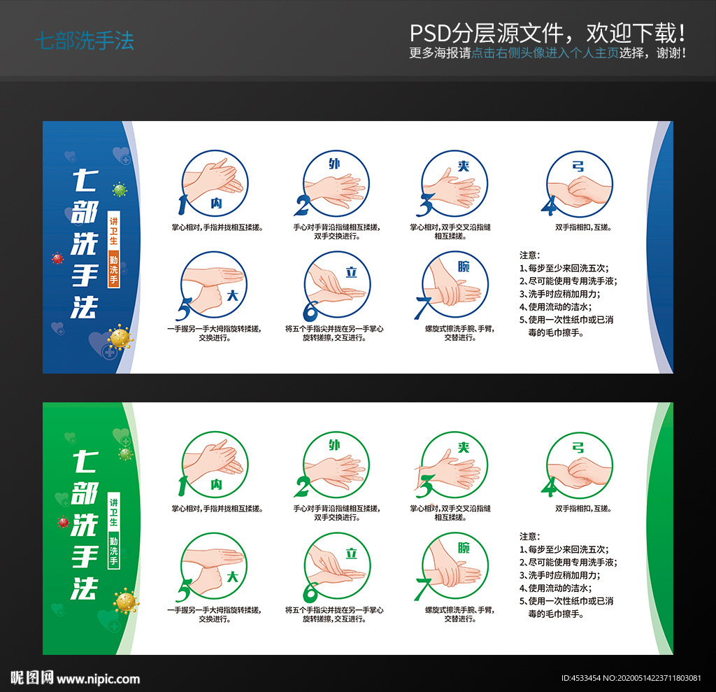 七步洗手法