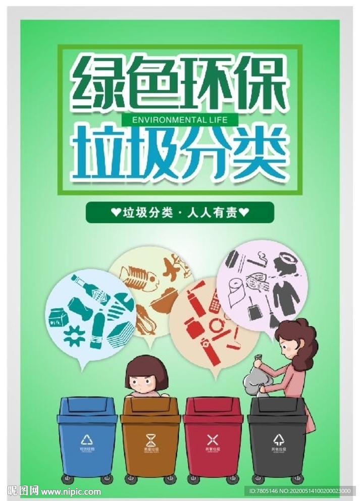 绿色环保垃圾分类