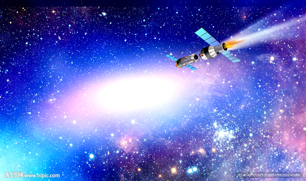 宇宙星空宇宙飞船地板地画地贴