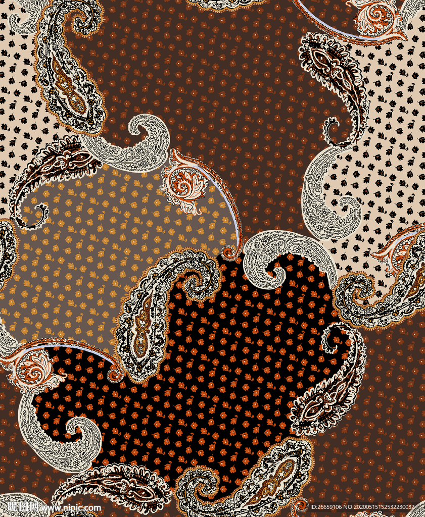 时尚几何数码印花花型图案设计