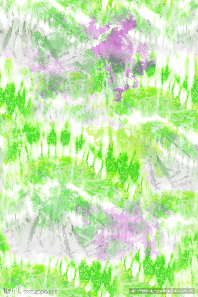 绿色扎染