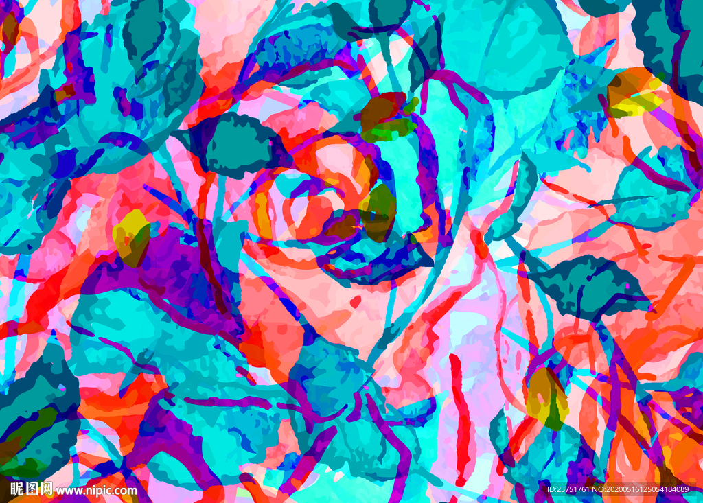 花卉油画