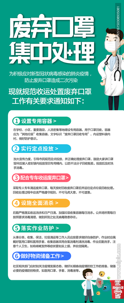 废弃口罩集中处理