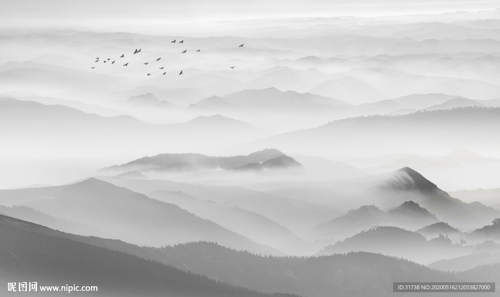 新中式山水画