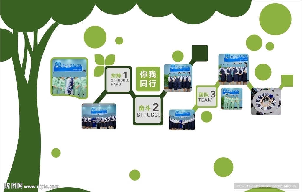 照片墙 团队风采 企业形象墙