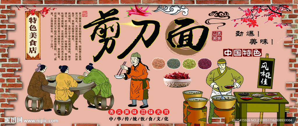 剪刀面背景墙