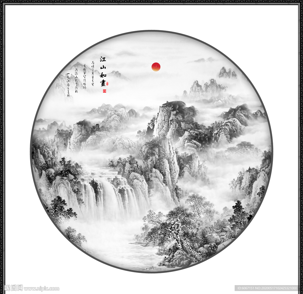 山水画国画山水画