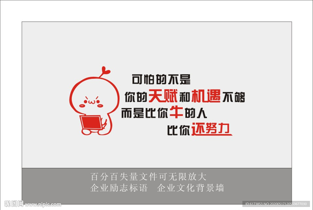 可怕的不是 你的天赋 和机遇