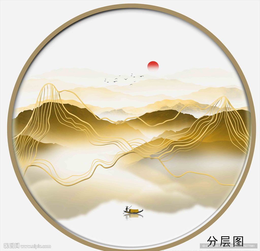 线条金线山