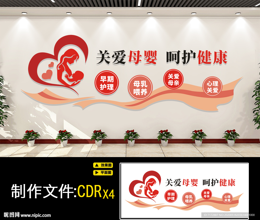 妇幼医院文化墙