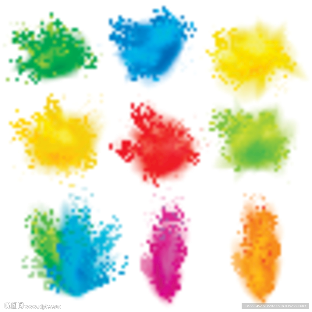 飞溅的涂料集