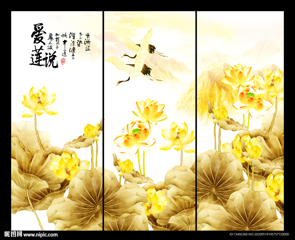 金色荷花