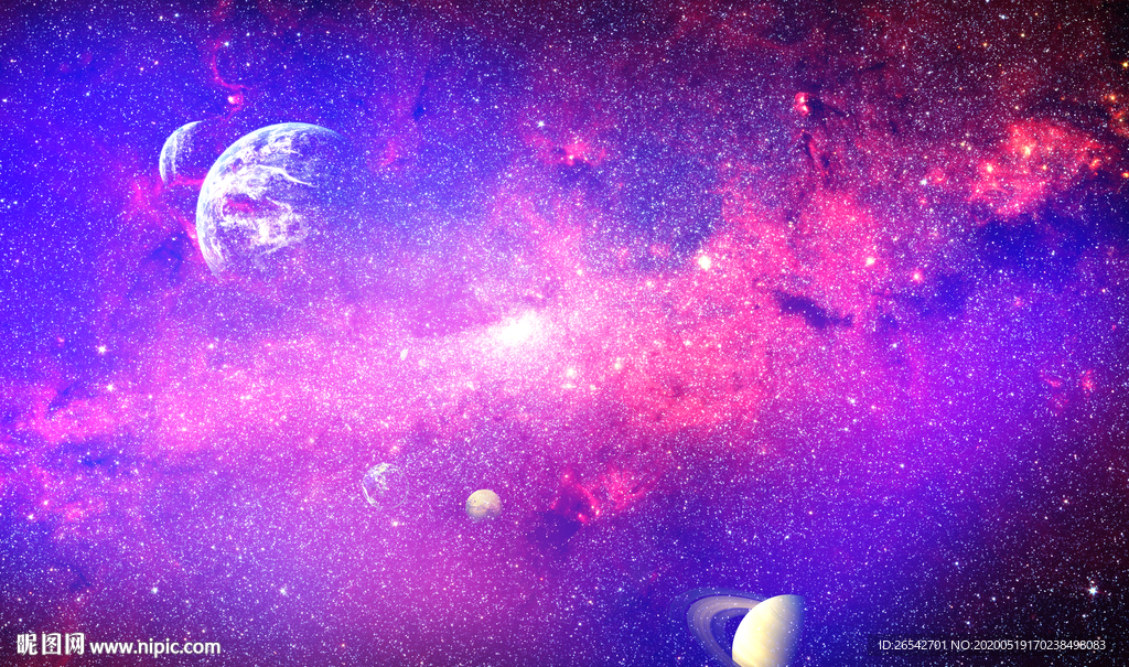 紫色星空