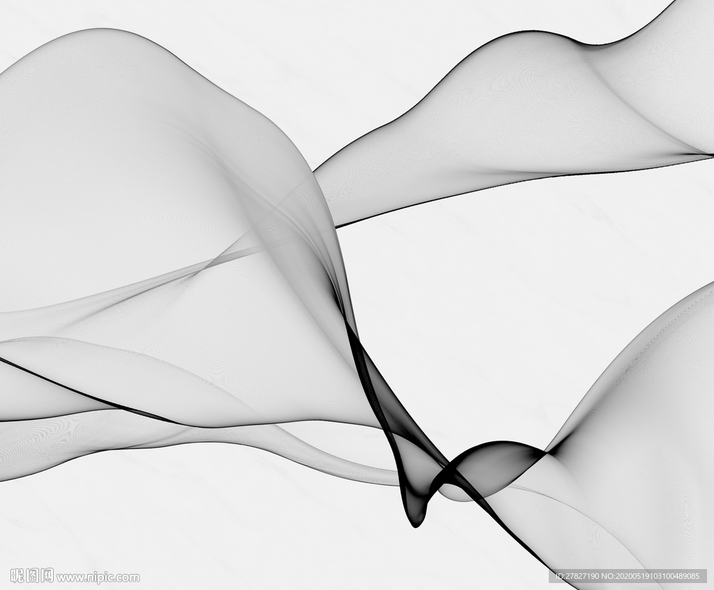 水墨线条 抽象黑白话 抽象线条