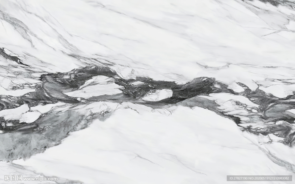 大理石纹 雅士白 黑白石纹