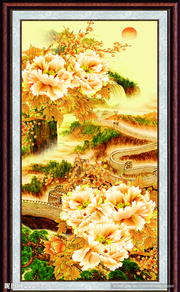 国画牡丹