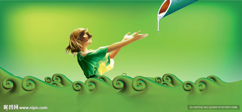 滴水之恩涌泉相报 背景画