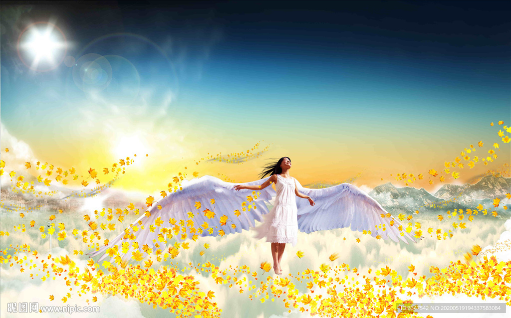 隐形的翅膀 背景画