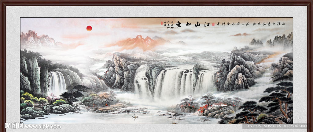 山水画国画山水画
