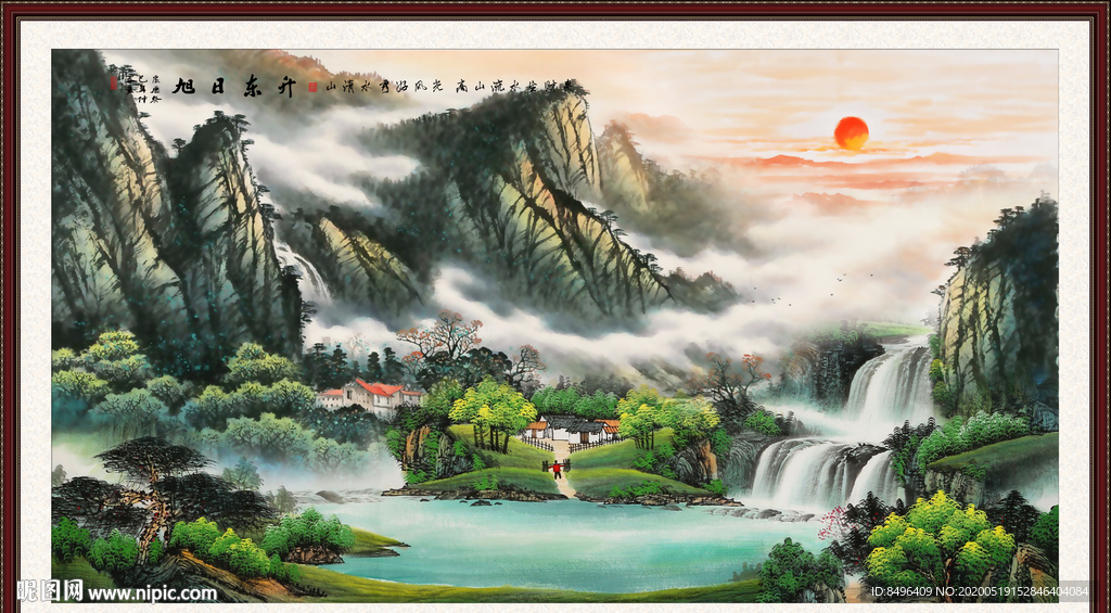 山水画国画山水画