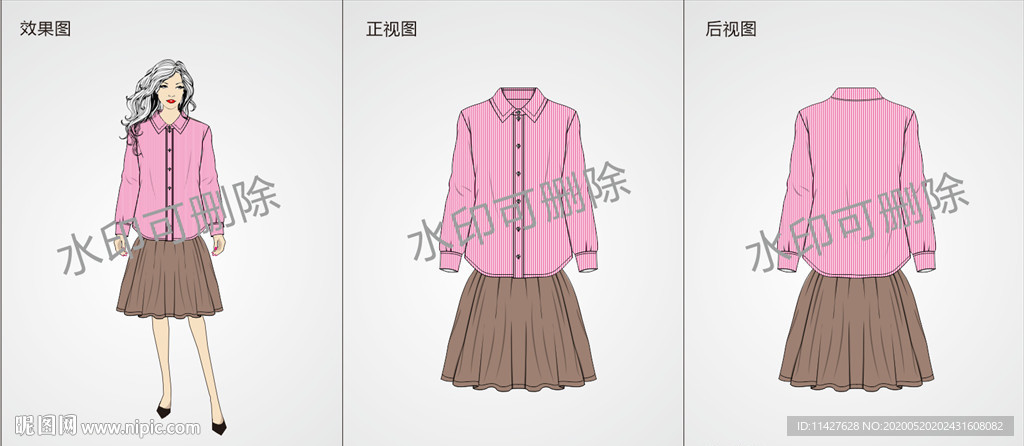 服装设计连衣裙